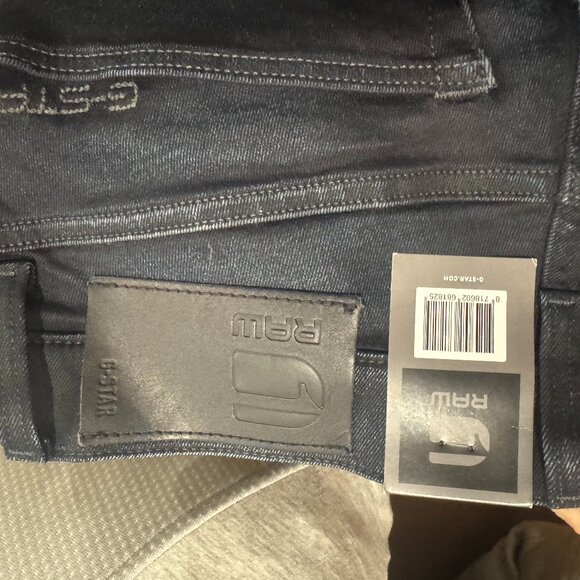 MEN'S JEANS- BRAND NEW WITH TAGS- G STAR JEANS- 3301 SLIM 32X32 - DARK AGED - Picture 1 of 3